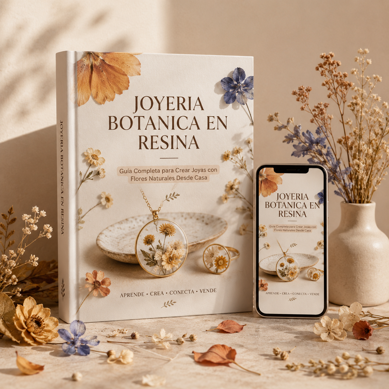 CREA Y VENDE JOYAS BOTANICAS EN RESINA DESDE TU CASA